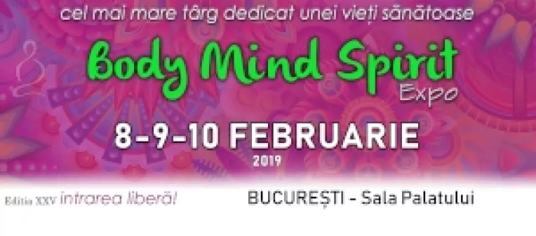 Programul workshopurilor -  Body Mind Spirit Expo, Sala Palatului, Bucuresti,  8 - 10 februarie 2019