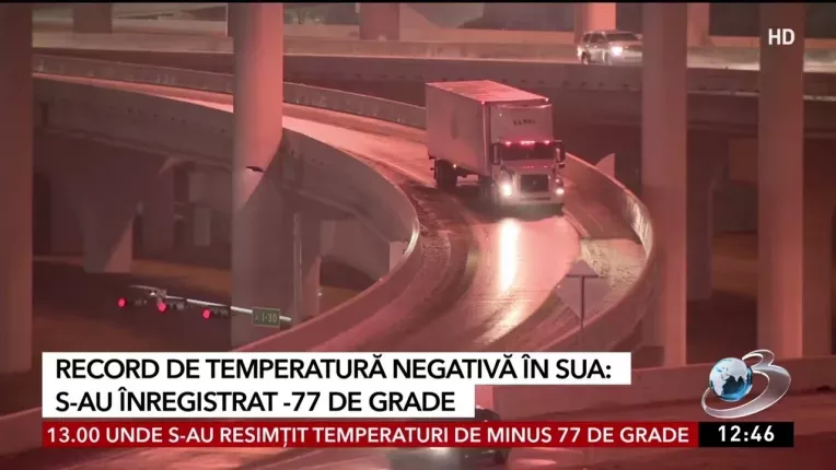 Record de temperatura negativa in SUA. Au fost inregistrate -77 de grade Celsius