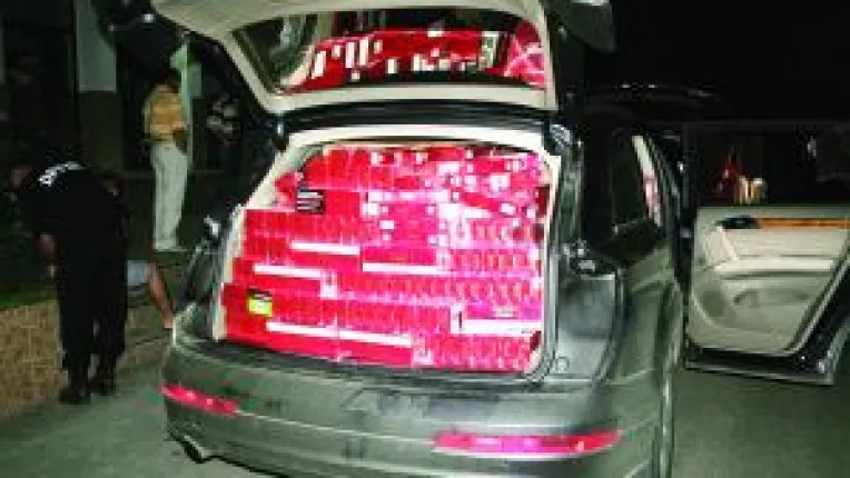 Tigari de contrabanda, transportate cu Q7